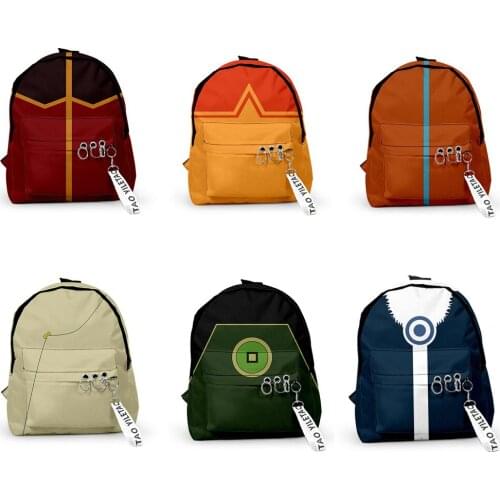 Anime Avatar The Last Airbender Backpack Cosplay Travel Laptop School Bag Backpack For Girls Boy