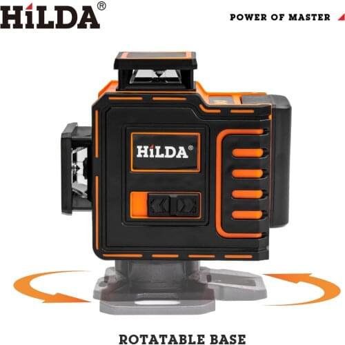 Laser Level 12/16 lines green line 4D Self-Leveling Horizontal And Vertical Super Powerful Laser level green Beam laser level