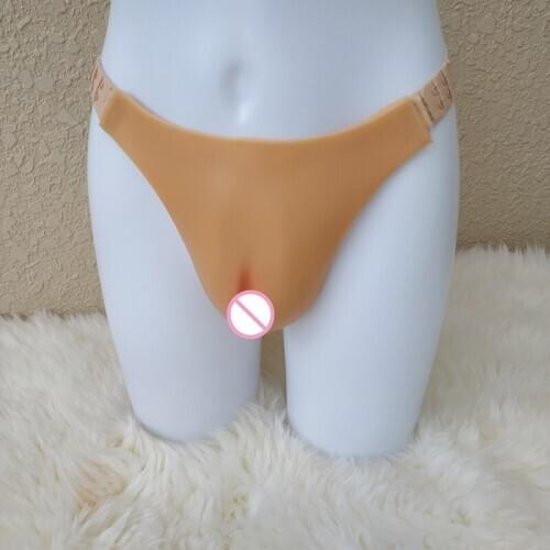 Shemale Vagina Equipment Crossdresser Transformation Panties Can Hide Penis Can Pee Urine with Vagina Penetrable Design