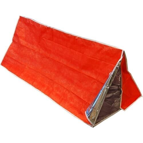 Non-woven Fabric Tent Sleeping Bag Shelter Outdoor Camping Emergency Survival Tool Foldable Waterproof Windproof 200X100X100cm