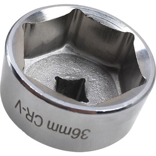 Heavy Duty 32mm 6-Point Socket, Low Profile Oil Filter Wrench 3/8" Drive Oil Filter Removal Tool