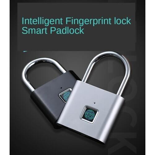 Waterproof Fingerprint Lock Fingerprint Padlock Zinc Alloy Padlock