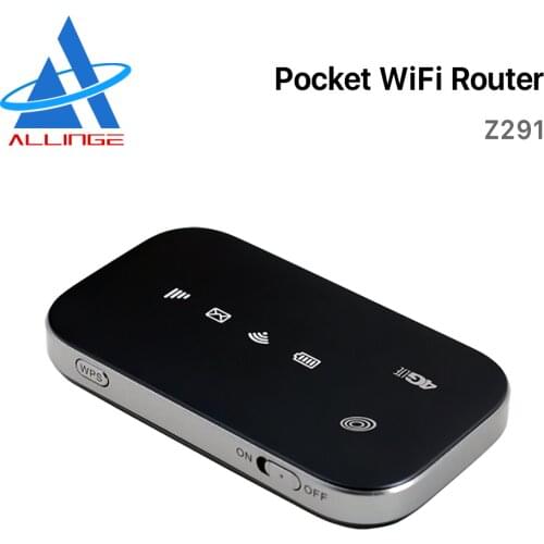 ALLINGE Locked ZTEZ291DL Pocket 4G LTE Modem Mifi WiFi Router with Sim Card Hot Spot Wireless Only Work in America U.S. Cellular