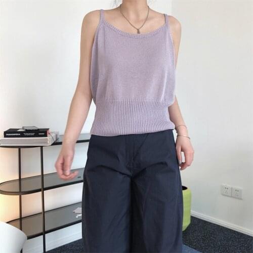 2021 New Summer Elegant Female Gilet Cotton Loose Fashion Solid Color Women Vest Casual High Quality Ladies Waistvest T243