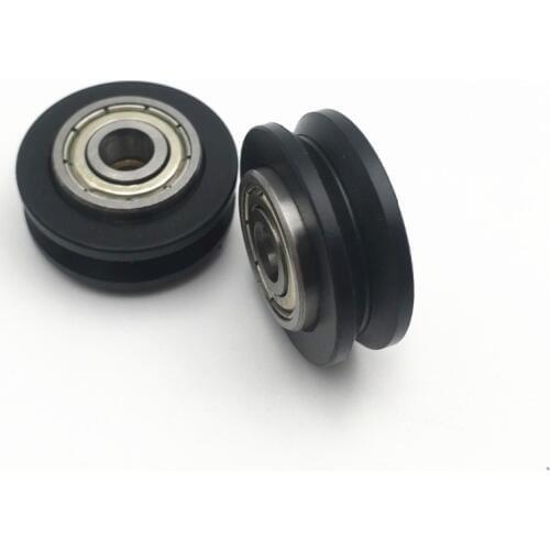 10PCS V groove Dual Bearing V-Wheel kit 625zz bearing roller wheel POM for CNC/3D printer V Type roller Free Shipping