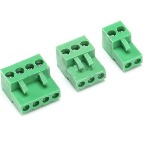20pc Terminal plug type HT3.96 2P 3P 4P 300V 10A 3.96mm pitch connector pcb screw terminal block 14-26AWG