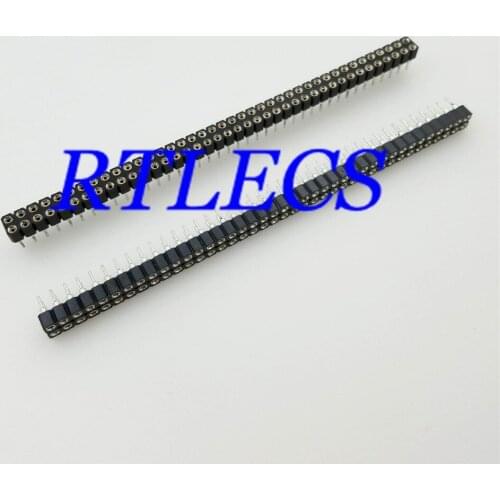 5pcs 2x40P Single Row 80 Pin 2.0 mm Round Female Pin Header Tin plated machined DIP 2x40 Pin IC Socket 3.0 Amps DIP Socket