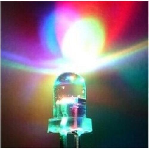 500 PCS LED 5MM RGB Fast Flash Red Green Blue Rainbow MultiColor Emitting Diodes Round Strobe LEDs Lamp LIGHT Active Components