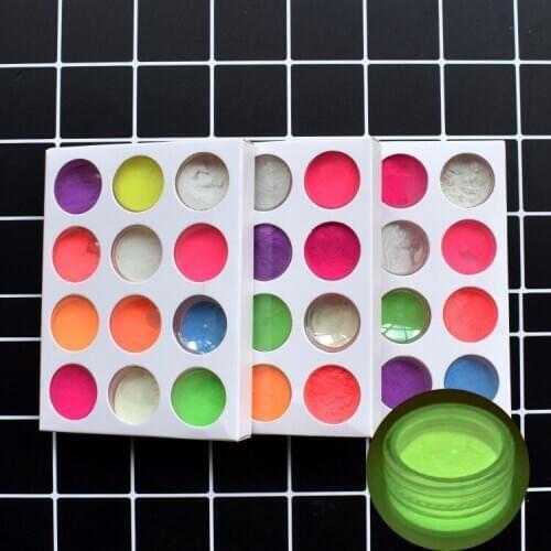 8/12Colors 1-3mm Color shift chunky mix Opal Chunky 3 cut Color Shift Polyester Glitter / Nail Art Glitter / Chunky Opal Glitter