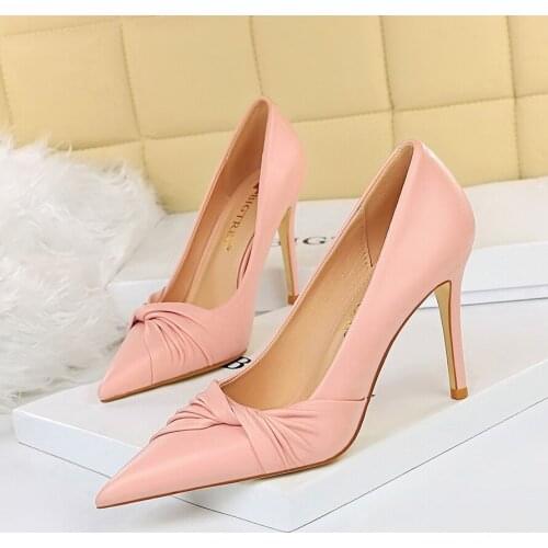 BIGTREE Women Shoes High Heel Heels for Women Butterfly Shoes High Heels Heels High Heels Women Slip-On Thin Heels Super High