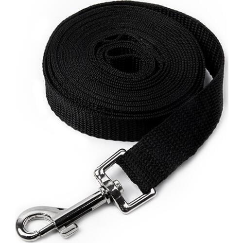 Black Nylon Leash For Dog Running Adjustable Walking Collar Rope Pet Jogging Stretch Traction Rope