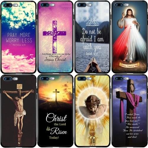 Cover Case for Xiaomi Redmi Note 6 7 9 8T 10T 9S 9A 8A A3 A2 A1 Pro Lite Black Shark Mix Max Bible Jesus Christ Christian Cross