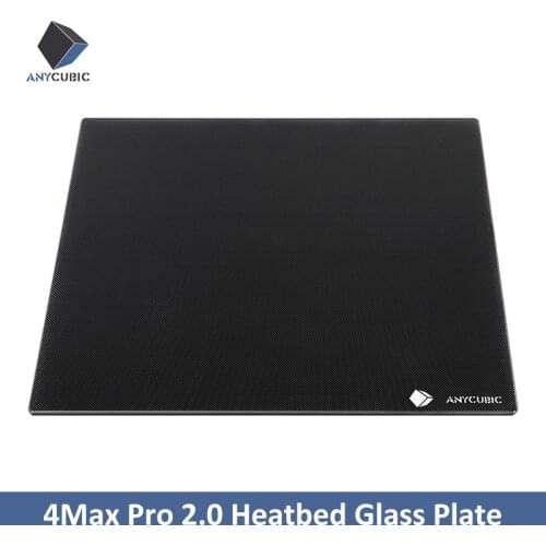 ANYCUBIC 3d Printer Parts 4Max Pro 2.0 Heatbed Glass Plate Size 330X295X40mm impresora 3d