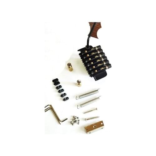 Double-acting 6 string black tremolo bridge compatible FR used headless and normal guitar