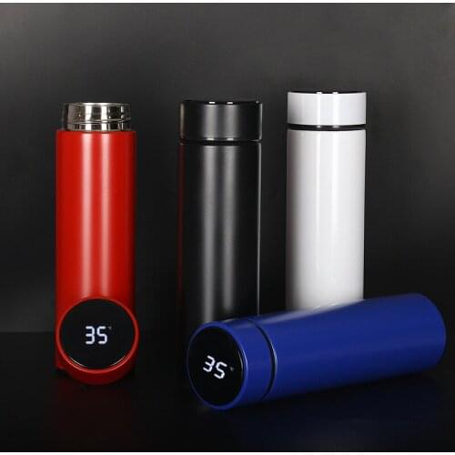 500ml Intelligent Stainless Steel Thermos Bottle Temperature Display Vacuum Flasks Travel Car Coffee Mug Thermos Water Bottle