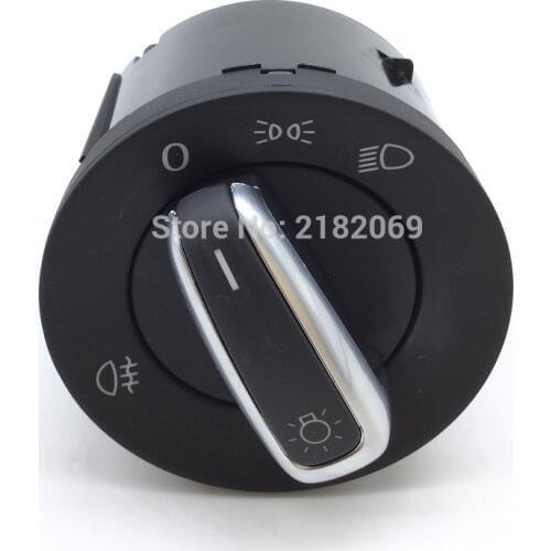 Chrome Headling Fog Lamp Switch For Volkswagen VW Rabbit golf jetta MK5 MK6 tiguan passat B6 CC 3C8 941 431B 3C8941431B
