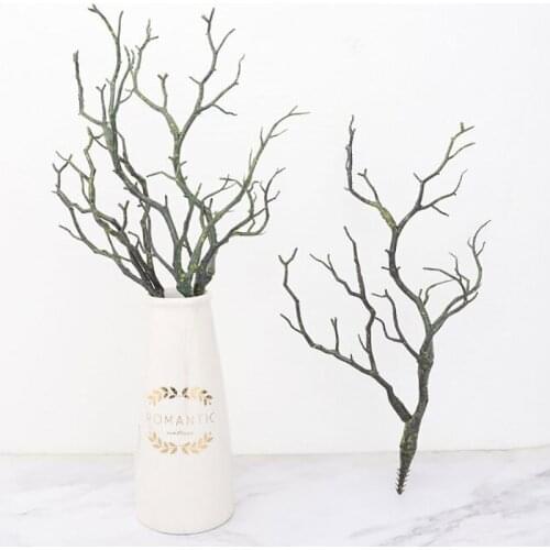 Artificial Plastic Fake Branch Plant Antler Shape Used In Hotel Cafe Restaurant Living Room Decoration Dark Style