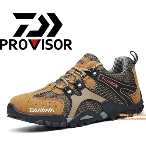 Daiwa Anti Slip Fishing Water Shoes for Men Summer Beach Outdoor Breathable Wading Sneakers Mountaineering Climbing Autumn