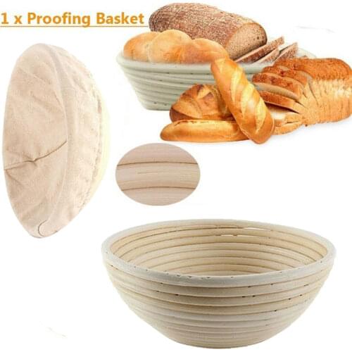 Round Banneton Dough Rising Rattan Bread Proofing Baskets for Home Baking VC