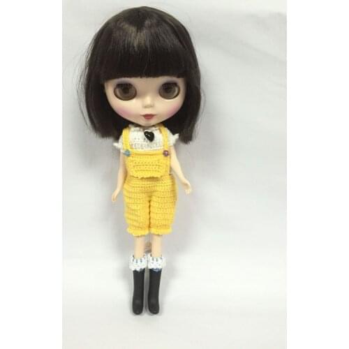 Nude blyth Doll black hair Suitable For DIY Change Toy