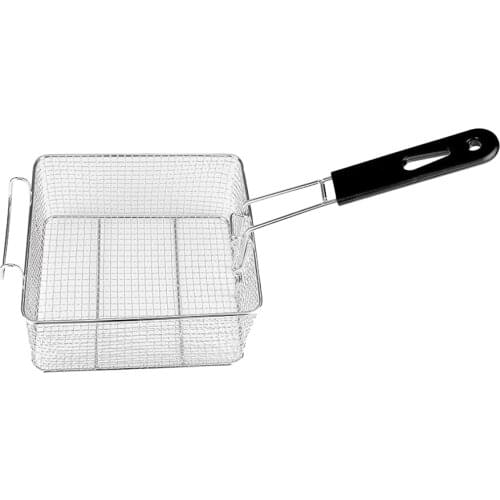 Small Fryer Basket - Mini French Chip Fry Basket - Food Grade Stainless Steel Tableware - 8 inches