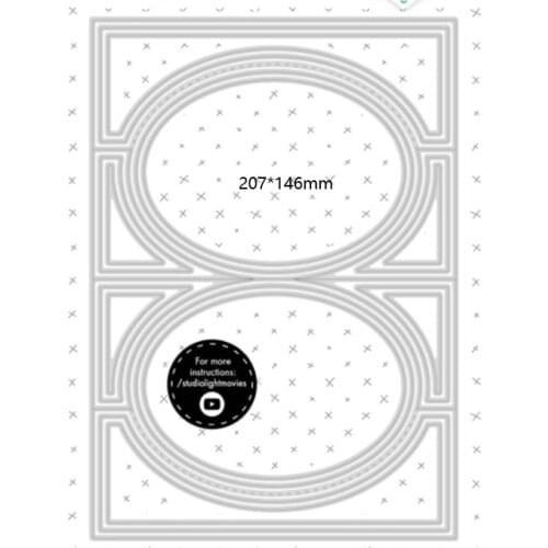 Metal cutting dies 3D Essentials Frame 1 cut die mold card Scrapbook paper craft knife mould blade punch stencils