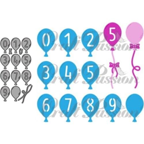 Digital Balloon Metal Cutting Dies for Scrapbooking Handmade Tools Mold Cut Stencil New 2021 DIY Card Make Mould Model Craft