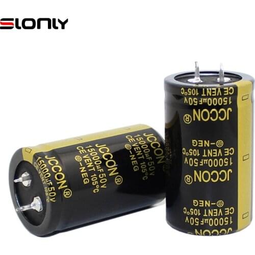 One Pair 30x50mm 50V/15000UF 15000UF 50V JCCON 105 ℃ Long Life New Audio Power Amplifier Power Supply Board Horn Capacitors
