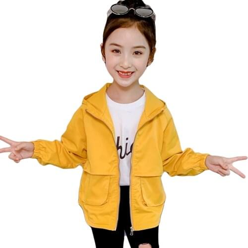 Girls Coat Embroidery Girl Coat Spring Autumn Childrens Jacket Casual Style Childrens Winter Clothes 6 8 10 12 14