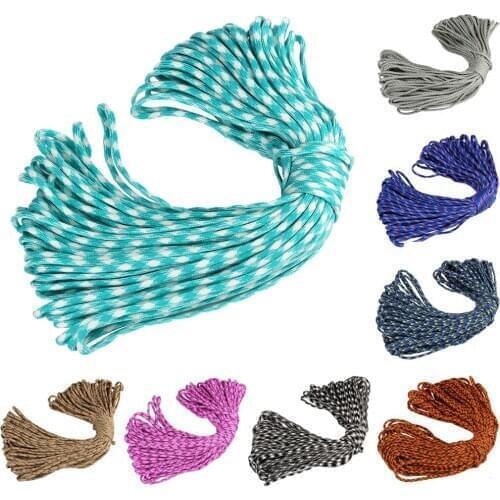 31M Dia.4mm 7 Strand Cord Paracords for Survival Parachute Cord Lanyard Camping Climbing Camping Rope Hiking Clothesline