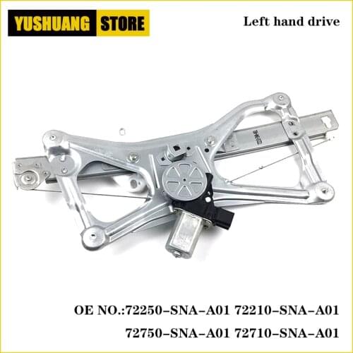 Front Rear Power Window Regulator Motor Assy For HONDA CIVIC FA1 FD1 FD2 2006 - 2011 OEM# 72210-SNA-A01 72250-SNA-A01