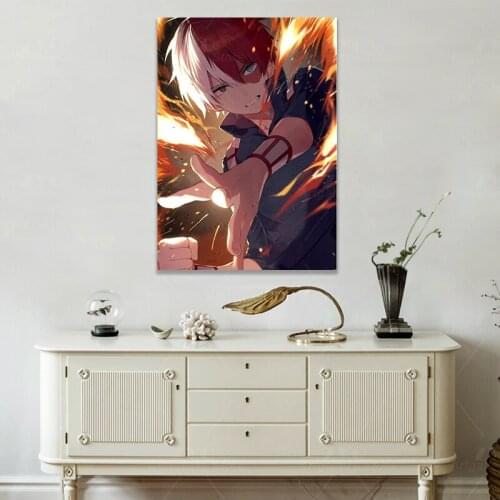Anime My Hero Academia Shoto Todoroki - Poster Poster Print Frameless Art Gift Modular Canvas Pictures