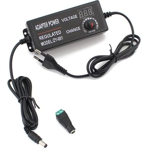 Adjustable Power Adapter Source LED Driver 3V-12V 3V-24V 9V-24V 9V 10A 2A 3A 5A Power Supply Female DC Connect LED Strip Light