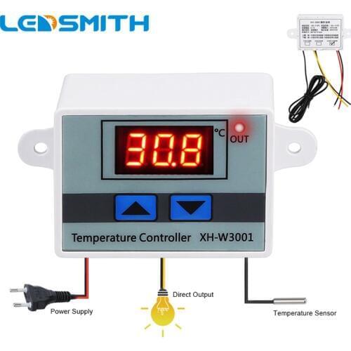 W3001 Digital Temperature Controller Intelligent Thermostat Microcomputer Cooling Heating Control Regulator 12 24 220V