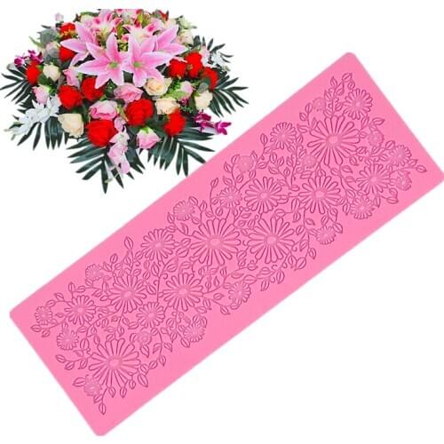 Lace silicone mold cake tool silicone bun cake decoration tool cocina accesorios de coci...KLM