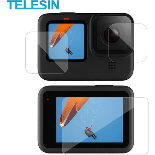 TELESIN Tempered Glass Screen Lens Protector Film Ultrathin for GoPro Hero 9 Black Camera Accessories