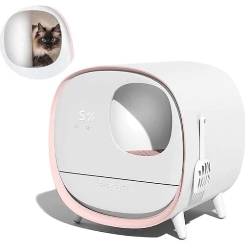 Intelligent Cat Toilet Litter Box Deodorant Toilet Training Kit Smart Automatic Self Cleaning Fully EnClosed Pet Liiter Bedpan