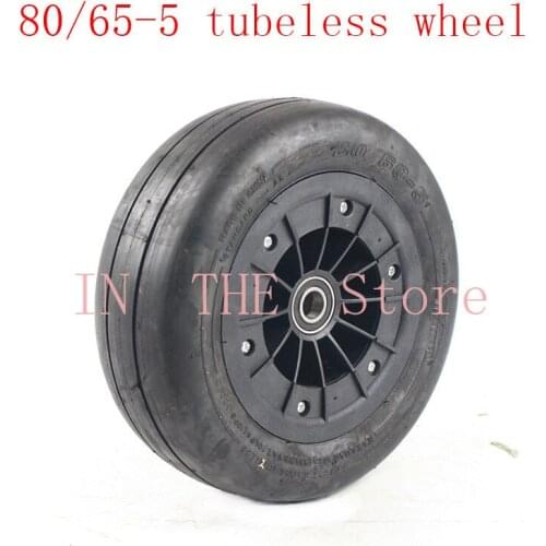 80/60-5 tubeless tire vacuum tyre with bearing wheel hub for DIY Go-kart electric four-wheel motorcycle 80/60-5 inch wheels
