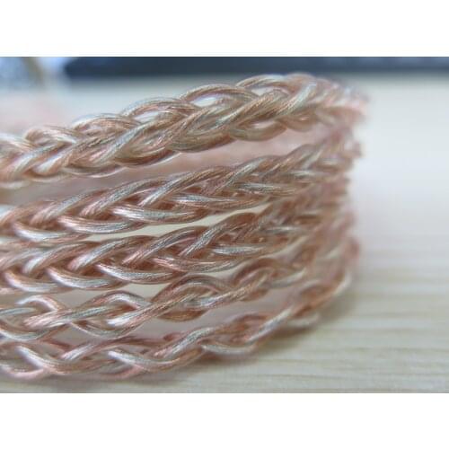 F60 High-Performance Upgrade Cable 21AWG 7N OCC Copper, 7N OCC Silver-Plated Copper and 5N OCC Silver Hybrid Finished Cable