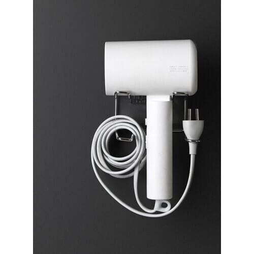Iron Hair Dryer Holder Nail Free No Trace Stickers Storage Rack Bathroom Ahelf Housekeeper Adhesive Wall Mounted Storage Supply