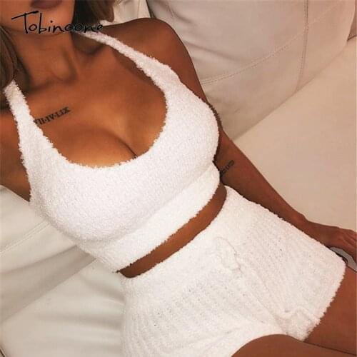 Tobinoone Knitted v neck sexy jumpsuit Women bodycon jumpsuits rompers Female elegant jumpsuit short playsuit overalls jump suit