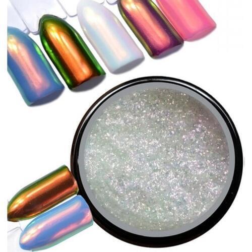 0.2Gram/Box Neon Aurora Pigment Unicorn Powder Nail Art Chrome Pigment Mermaid Powder DIY Nail Glitter Dust