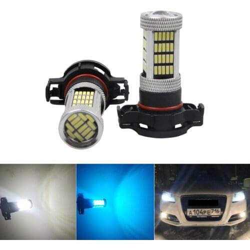 2pcs DRL led FOR AUDI A3 8P 2008+ WHITE H16 4014 92smd ps19w SIDELIGHT DRL BULB LED CANBUS ERROR FREE white ice blue yellow