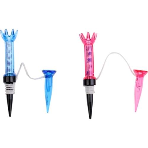 2 Pieces Golf Magnet Tees 80mm Golf Tee With Anchor Random Color