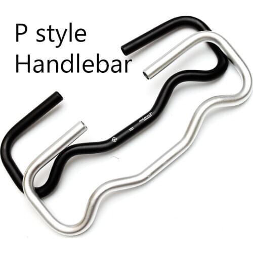 25.4mm P style handlebar for folding bike ultralight 330g AL7005 W485mm*H160mm