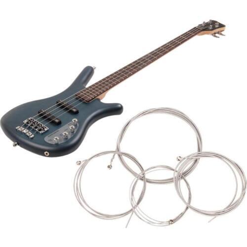4 Pcs/Set String Bass Guitar Parts 4 Steel Strings Diameter 0.1 inch/0.08 inch/0.055 inch/0.04 inch Guitar Accessories strings