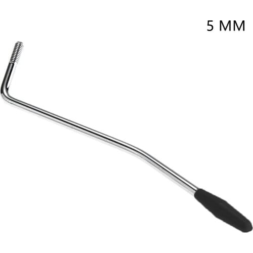 5/6mm Electric Guitar Single Vibrato Rocker Thread Bar Tremolo Arm Lever Black For SQ ST Fanta Guitar Single-Shake Plastic Tip