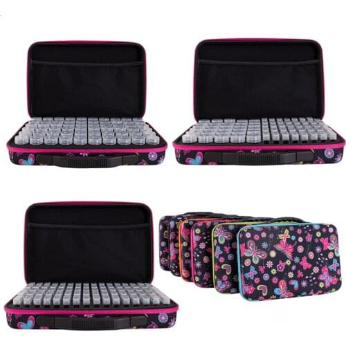 60/70/80 Bottle Portable Bag with Essential Oil Storage Bottle Novel Portable Diamond Painting Diamond Printing Bag Diamond Set