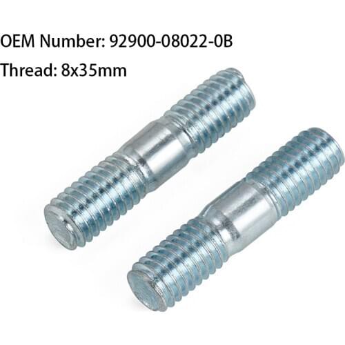 ATV Exhaust Muffler Bolt Stud Nut M8x35mm Accessories For Honda ATC 200X 250R 250RX TRX 250 350 CRF 250R 250X 450 92900-08022-0B