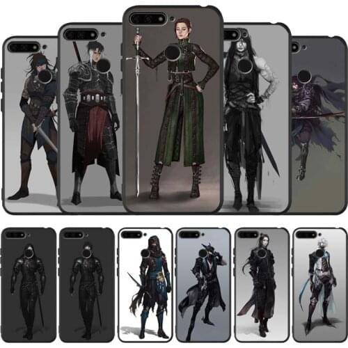 Ninja black Silicone Phone Case For honor 30 20 Pro 8 8X 9 10 20 Lite Mate 10 20 30 Lite Pro cover
